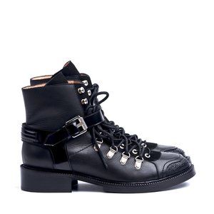 INCH2 Never Worn w/Tag Size 40 Leather Combat Boot